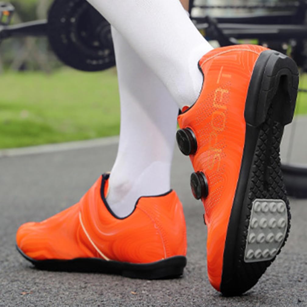 Zapatillas De Ciclismo Hombre Mujere con Suela De Goma Zapatillas De Bicicleta De Montaña Y Carretera Antideslizante Ligeros Sin Calas para Deportes al Aire Libre