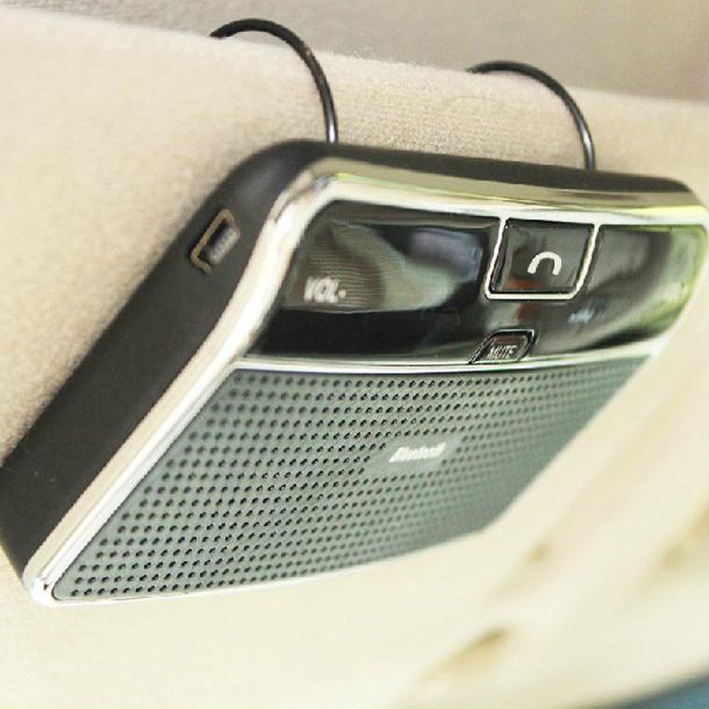 Eaglerich Bluetooth Car Kit Stereo Handsfree Speakerphone with Car Charger Universal MP3 Audio
