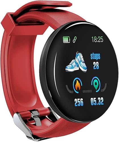 FENGCHUANG Reloj inteligente para mujer, 1.44 pulgadas Bluetooth Smartwatch IP65 resistente al agua, monitor de frecuencia cardíaca y presión