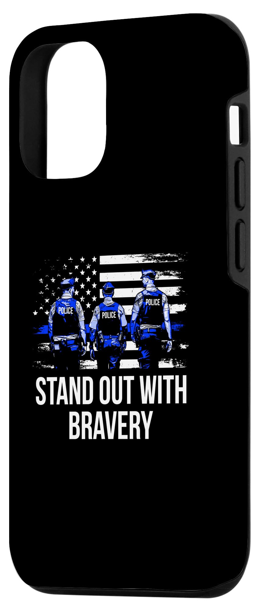 iPhone 13 Stand out with Bravery Police Officer Law Enforcer Cops Case - Image 2