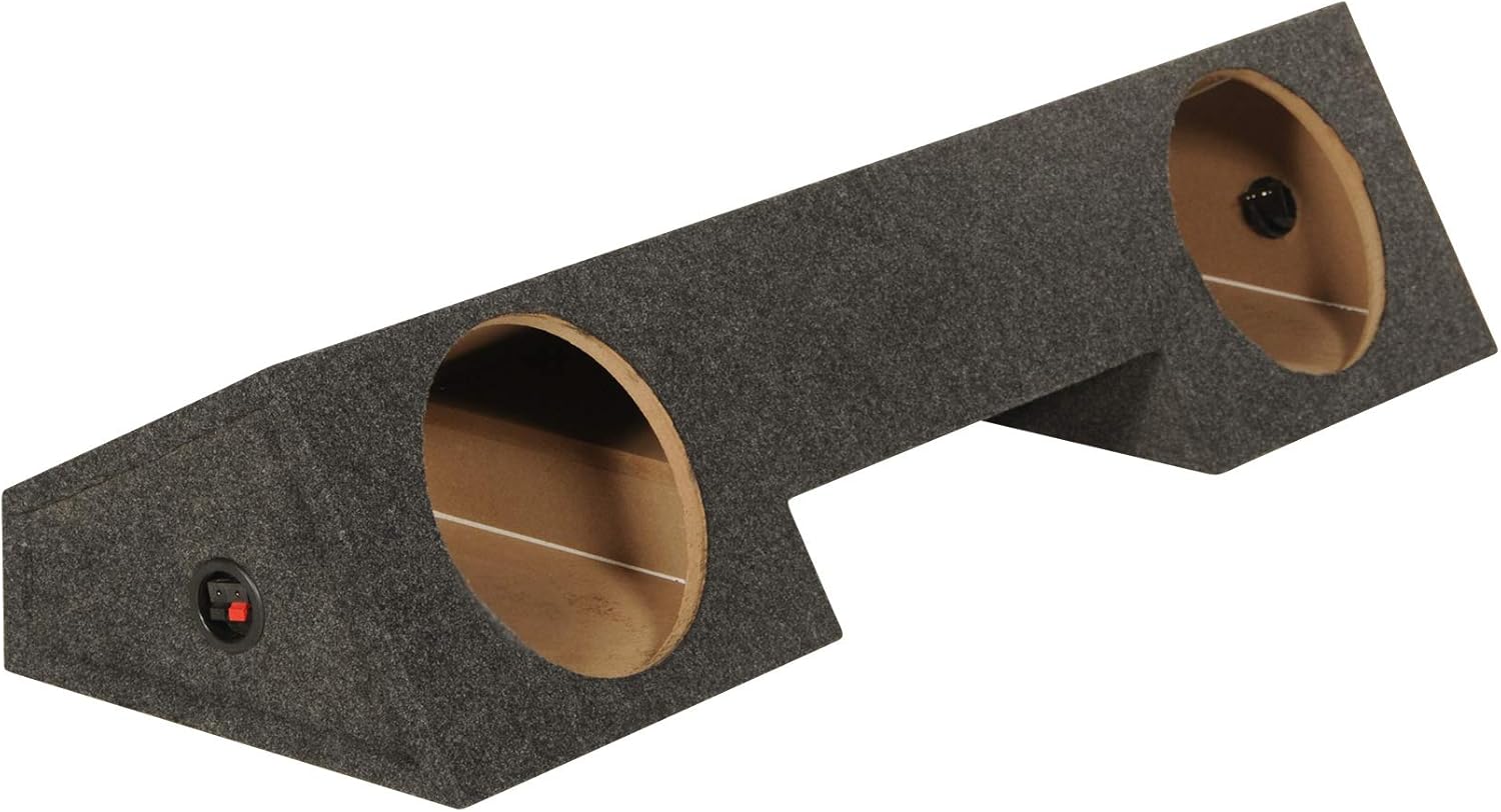 Rockville REC83 Dual 10" Subwoofer Enclosure Box, Sealed Forward-Firing, 0.63 Cu.Ft. per Sub, 7.5" Mounting Depth, Custom Fit for 1996-2001 Dodge Ram Xcab