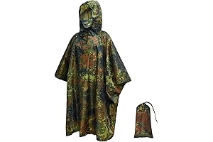 LOOGU Flecktarn Military Camo Poncho