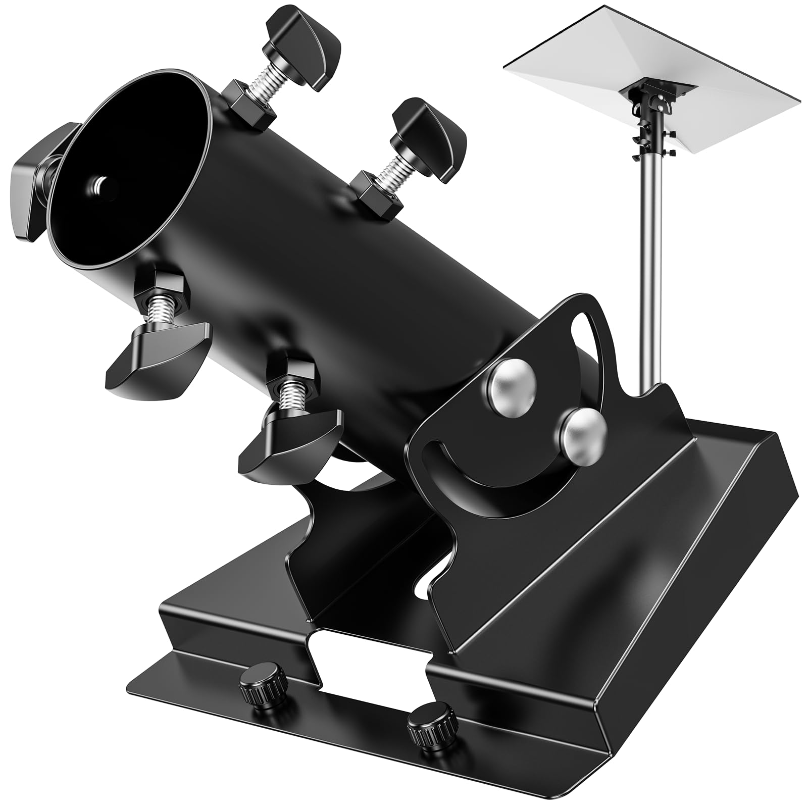 360°Starlink Gen 3 Rohradapter, Starlink Mast Halterung, Starlink V3 Montageplatte für Dach, kompatibel mit der Starlink Standard-Antenne, passt für Masten von 1.1-2.1in(28-54mm)