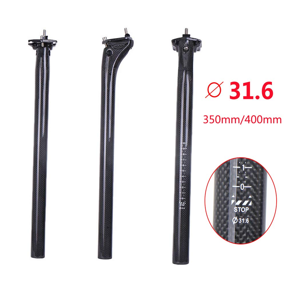 Reggisella In Fibra Di Carbonio 3K - Per Bici Strada/MTB - Foto 7