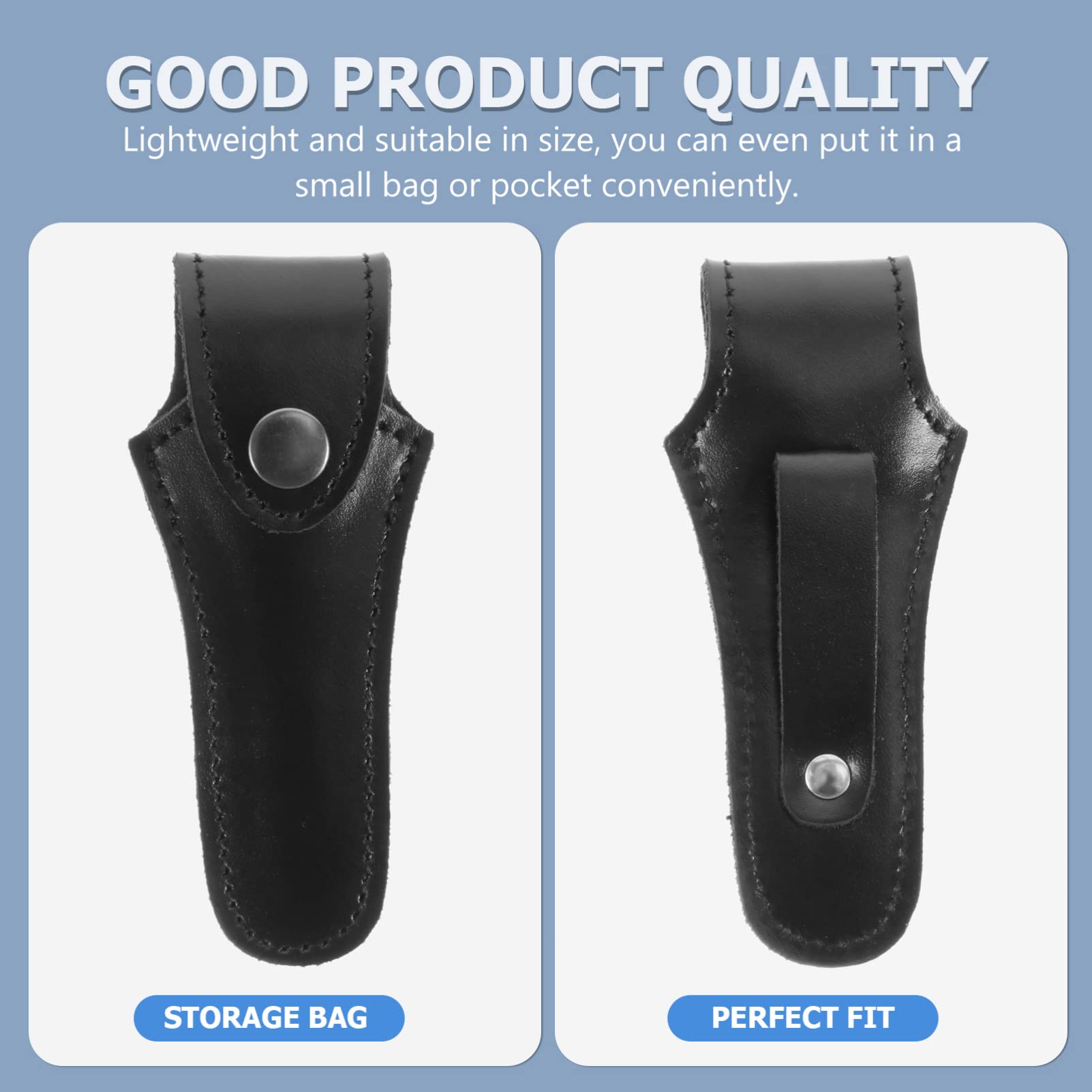 Didiseaon 2pcs Cowhide Trumpet Storage Bag Flute Gig Bag Trombone Mouthpiece Pouch Soft Lid