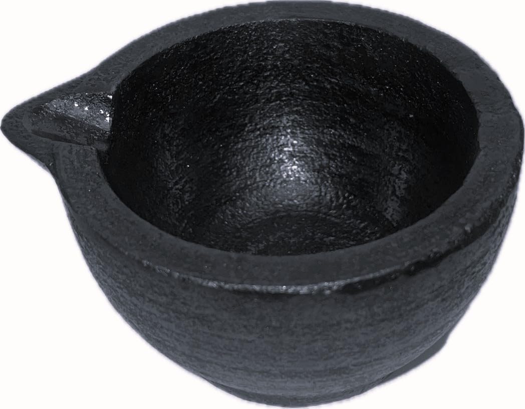 Cast Kings Pre-Seasoned Cast Iron Mortar & Pestle | Silbatta |Spice, Medicine Grinder Masher| Okhli/Musal/Khalbatta | Ideal for Hand grinder 1