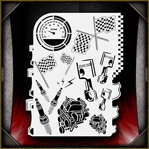 Motorhead AirSick Airbrush Stencil Template