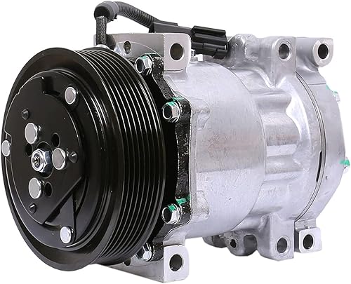 Miniatura 1 de FKG Compresor de CA y embrague de CA 04849040AD apto para Dodge Dakota 96-01 3.9L, 96-02 Dodge Ram 1500 3.9L 5.9L (con puertos de 0.630 in), Dodge