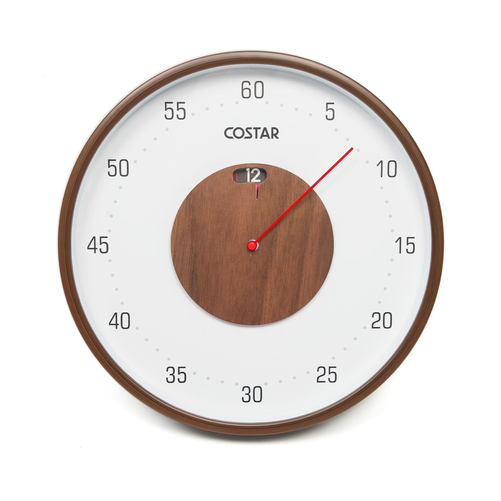 CostarMatter Glass Costar Art Master Analog Wall Clock Silent Quartz Decorative Non-Ticking Classic Clock Battery Operated Round ,Urban Master Series ...
