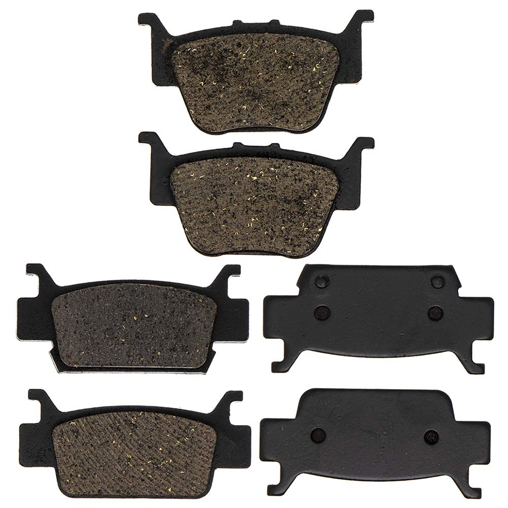 NICHE Brake Pad Kit for Honda Rincon 680 Alloy Steel 06435-HN8-016 06452-HP0-A02 Front Left Rear Center Organic