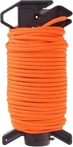Miniatura 2 de Atwood Rope MFG Ready Rope - Cuerda de paracaídas de nailon reflectante 550 de 100 pies, 7 cuerdas, equipo de supervivencia exterior, fabricado en