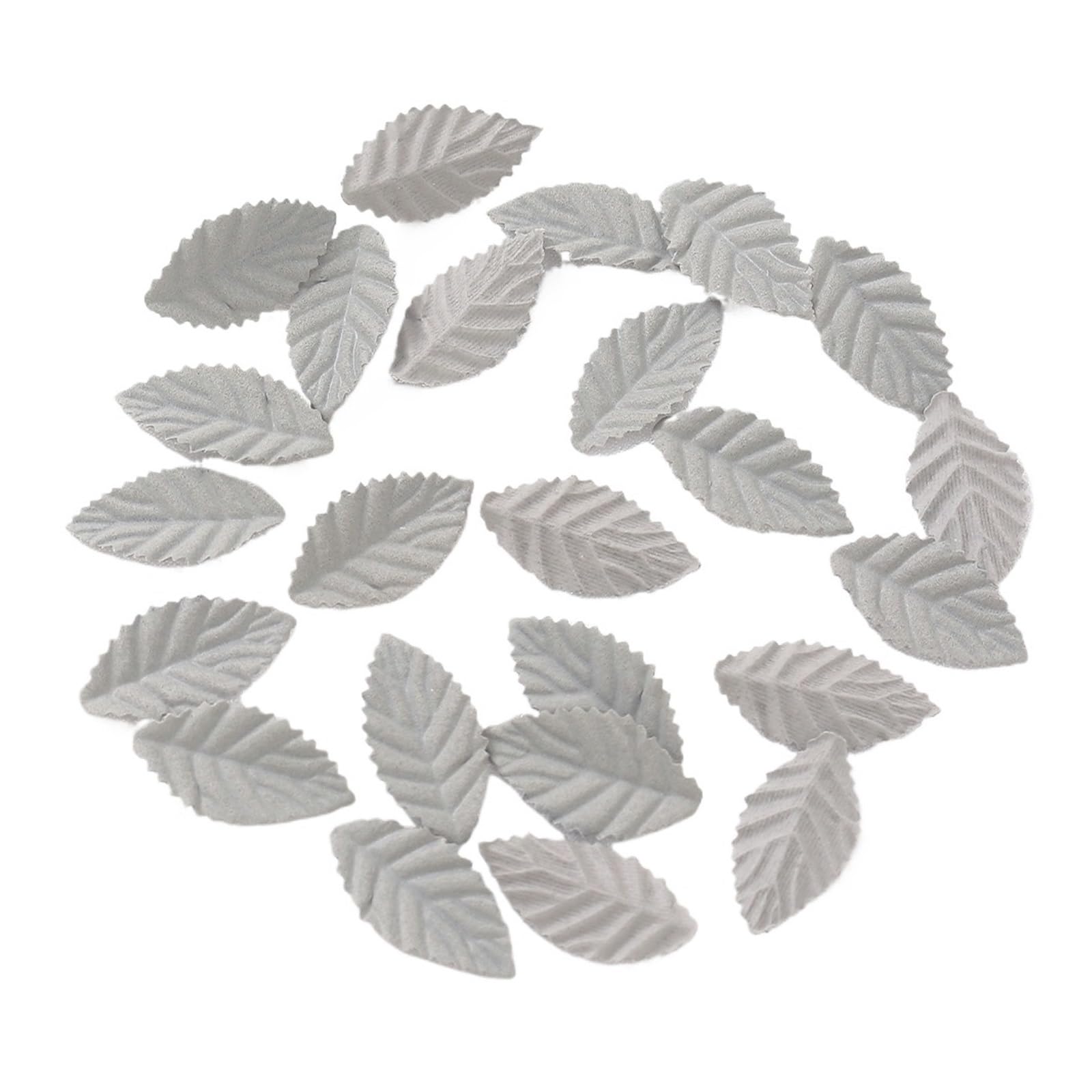50/100Pcs Artificial Tree Leaf Flower Fake Leave For Home Decor Wedding Decoration Wreath Garland Scrapbook DIY Accessories(Grey,50pcs)