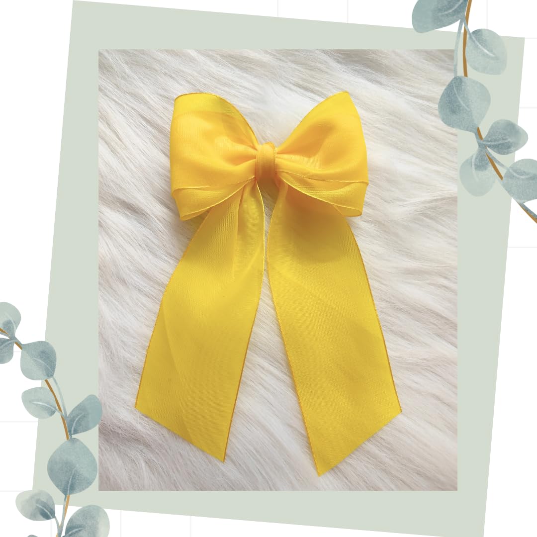 Yellow ribbon Hair Bow Clip (M) (B0CZM7XNNN) Amazon Price History, Amazon Price Tracker