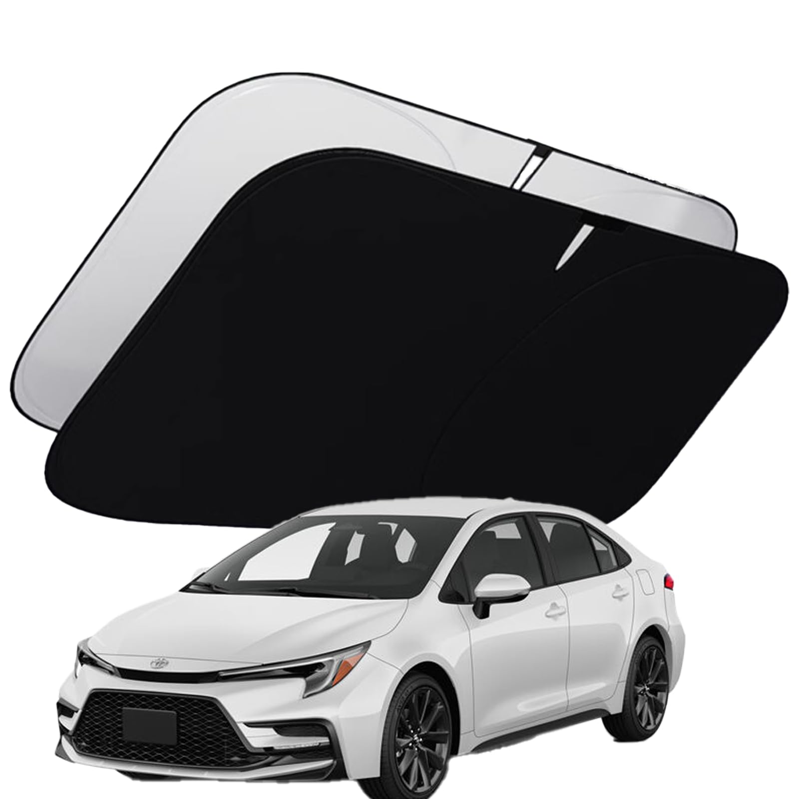 oricarmes Precisely Designed for 2019-2025 Toyota Corolla Sunshade 99% UV Blocking Toyota Corolla Accessories Windshield Sun Shade Custom Fit &