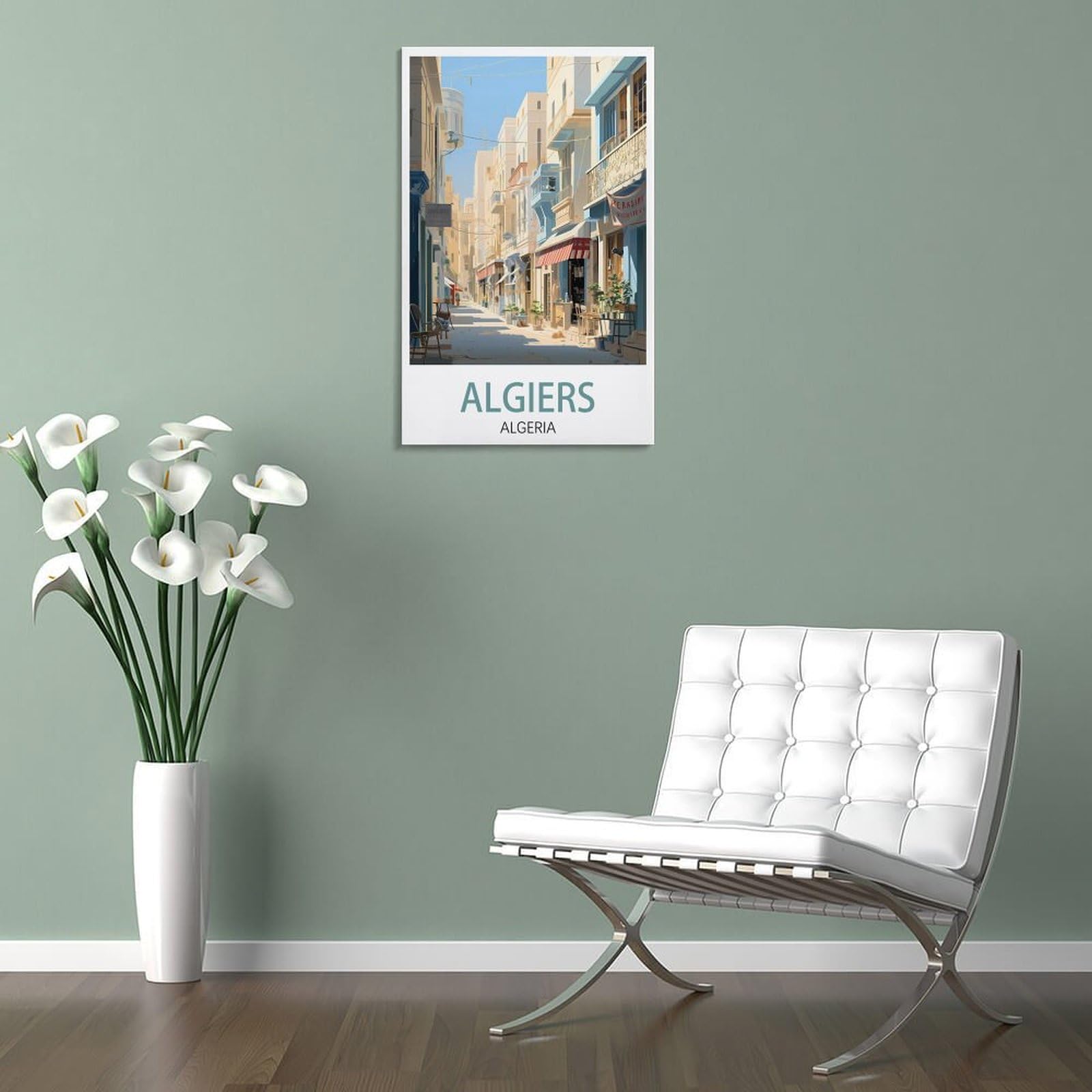 Affiche Vintage Oran Algérie Sur Toile - 50x75 Cm - Décoration Murale Voyage, Rétro - Impression Qualité, Prête à Accrocher - 7