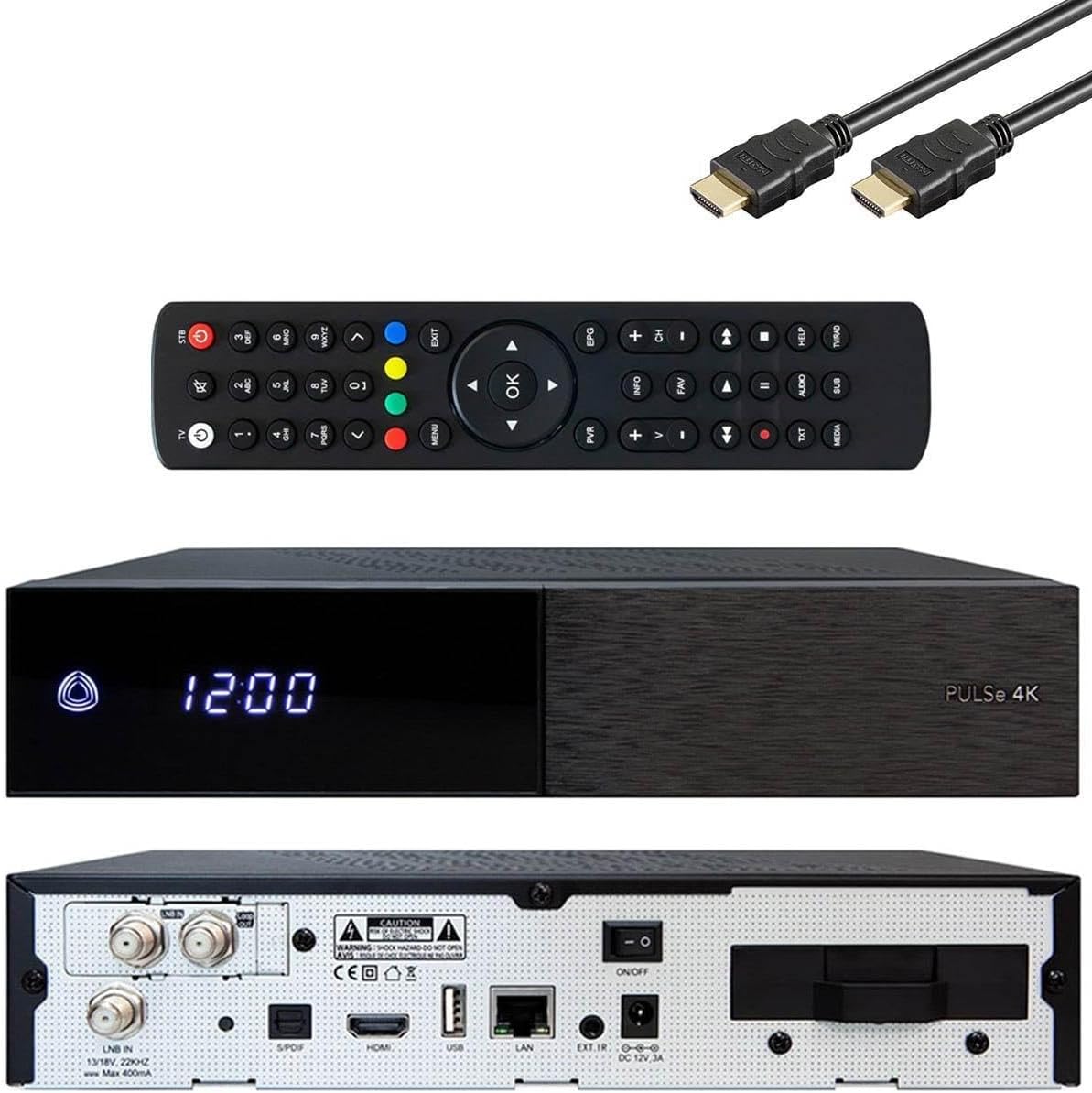 TechniSat DIGIPLUS UHD S2-4K Sat Receiver mit alphanumerischem Display ...