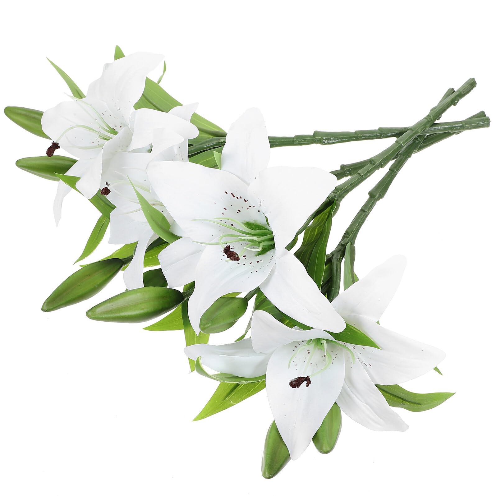 Lys artificiels réalistes en PVC : Finis l'arrosage et les fleurs fanées