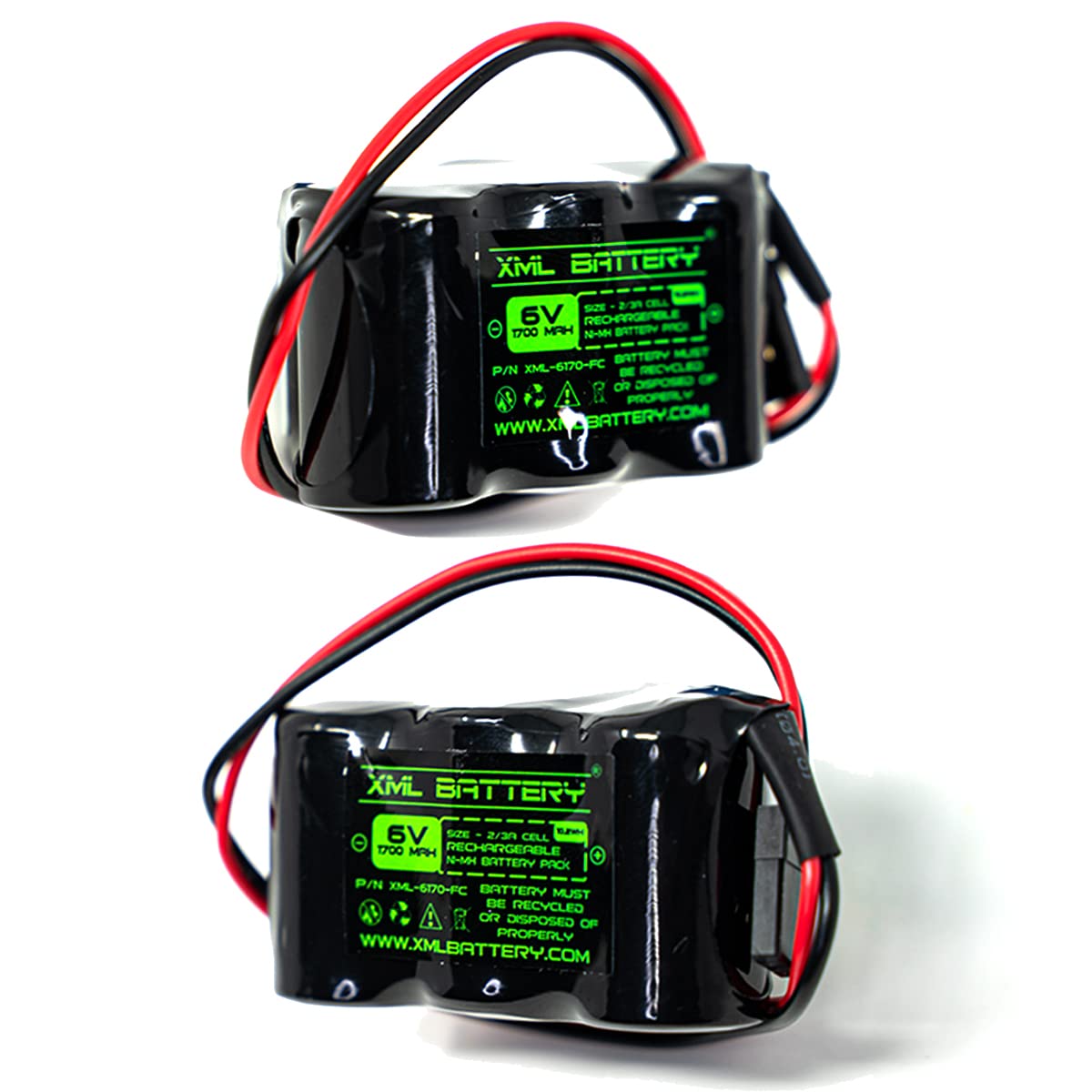 Amazon.com: XML Battery (2 Pack) Ni-MH Receiver BBL2 Plug Hitec