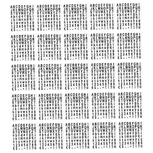 DOITOOL 5 Sheets Self Adhesive Letter and Number Stickers for DIY Projects Early Learning Activities and Creative Word Formation Easy to Use for Learning and Crafting