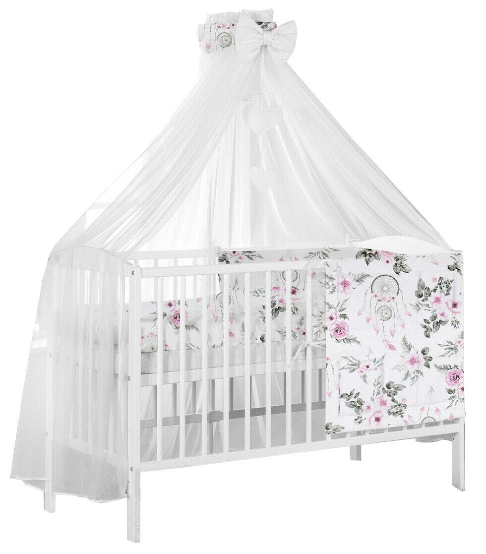 BABY MAM Universal Canopy Holder Pole Bar Drape Mosquito Net with Ribbon Fits Cot Cot bed Dream Catcher