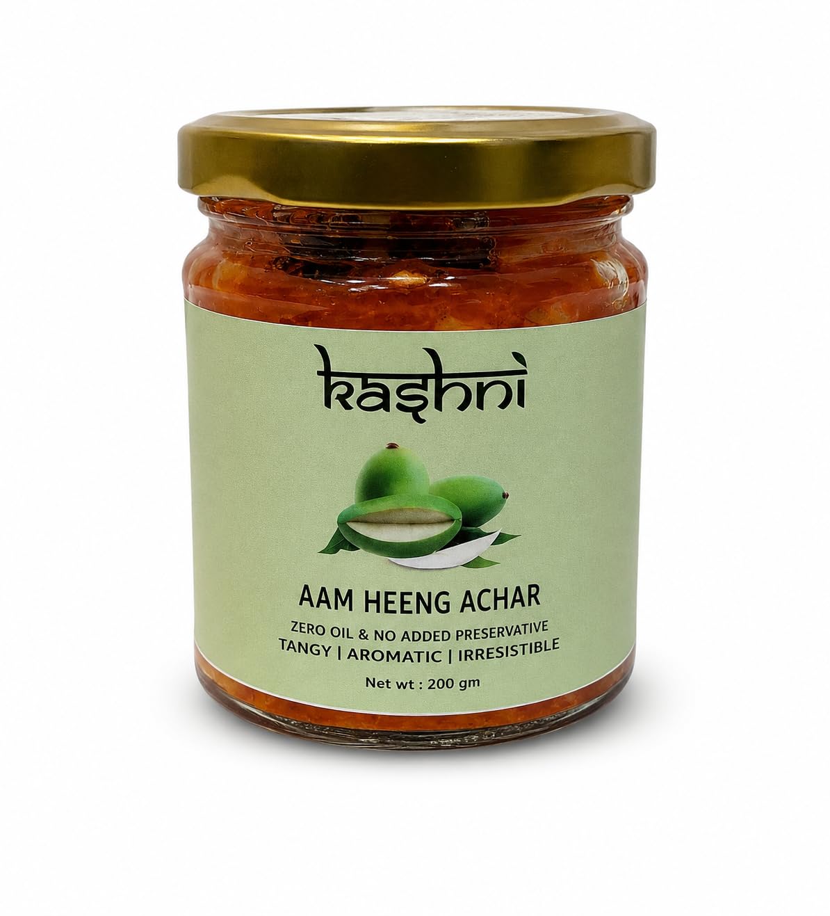 KASHNI Aam Heeng Achar Traditional Mango Pickle with Asafoetida in Glass Jar, 200g-image-48