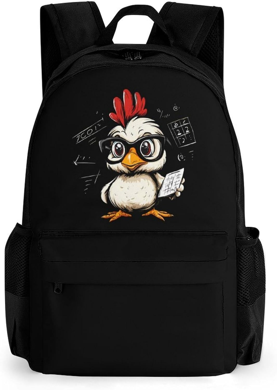 Mathemachicken Chicken Math Laptop Backpack for Men Women Fashion Computer Bag Business Travel Daypack
