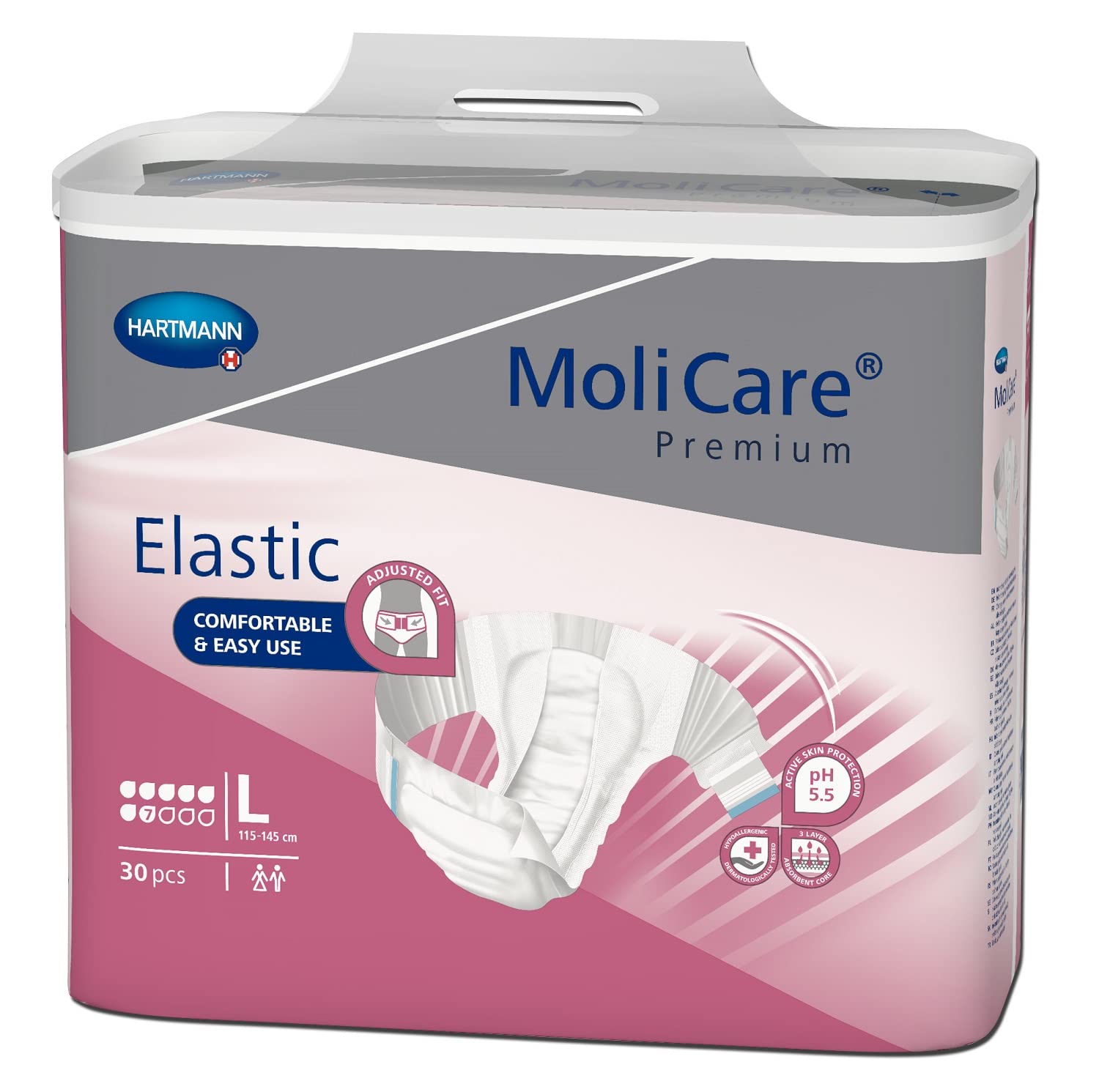 MoliCare Premium Elastic 7 Tropfen - Gr. Large - Windelhosen und Inkontinenzhosen von Paul Hartmann