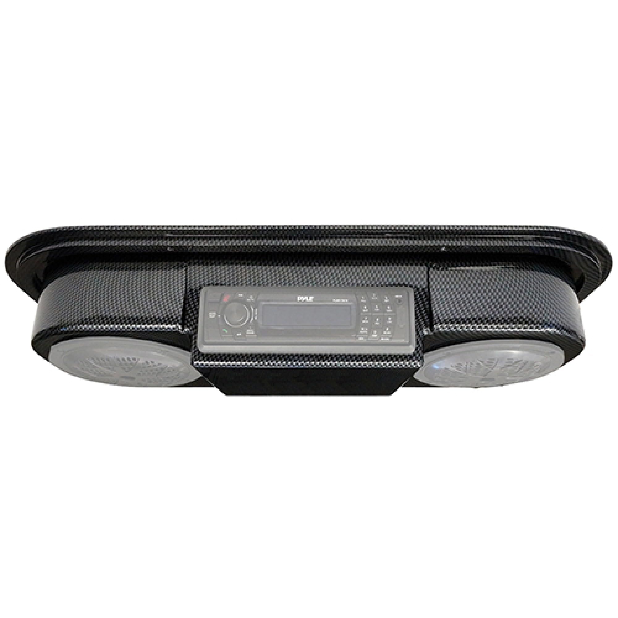 Amazon.com : Red Hawk RAD-102 Radio Console Carbon Fiber Golf Carts ...