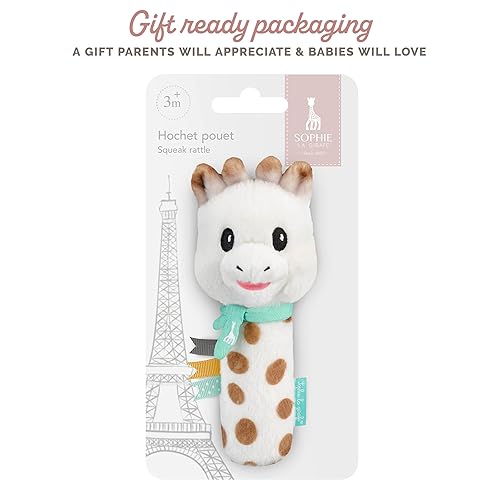 Miniatura 6 de Sophie la girafe Sonajero Sweetie Pouet  Suave, divertido y fácil de agarrar  Despierta los 5 sentidos