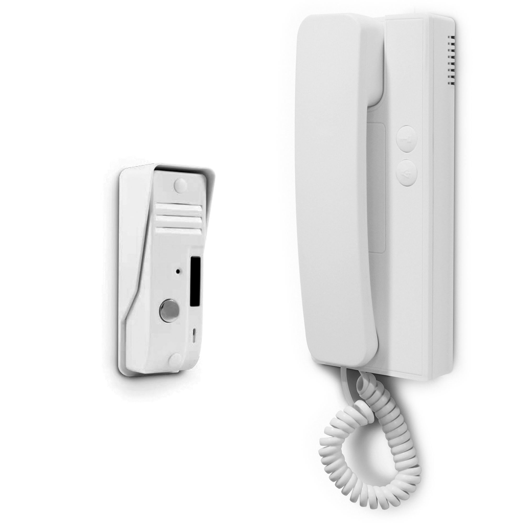 Audioportero Avidsen de 2 Hilos con Apertura de Puerta o Portón | Kit con telefonillo, placa exterior y adaptador, hasta 100 m, audio, alerta exterior y control de cerradero o motor.