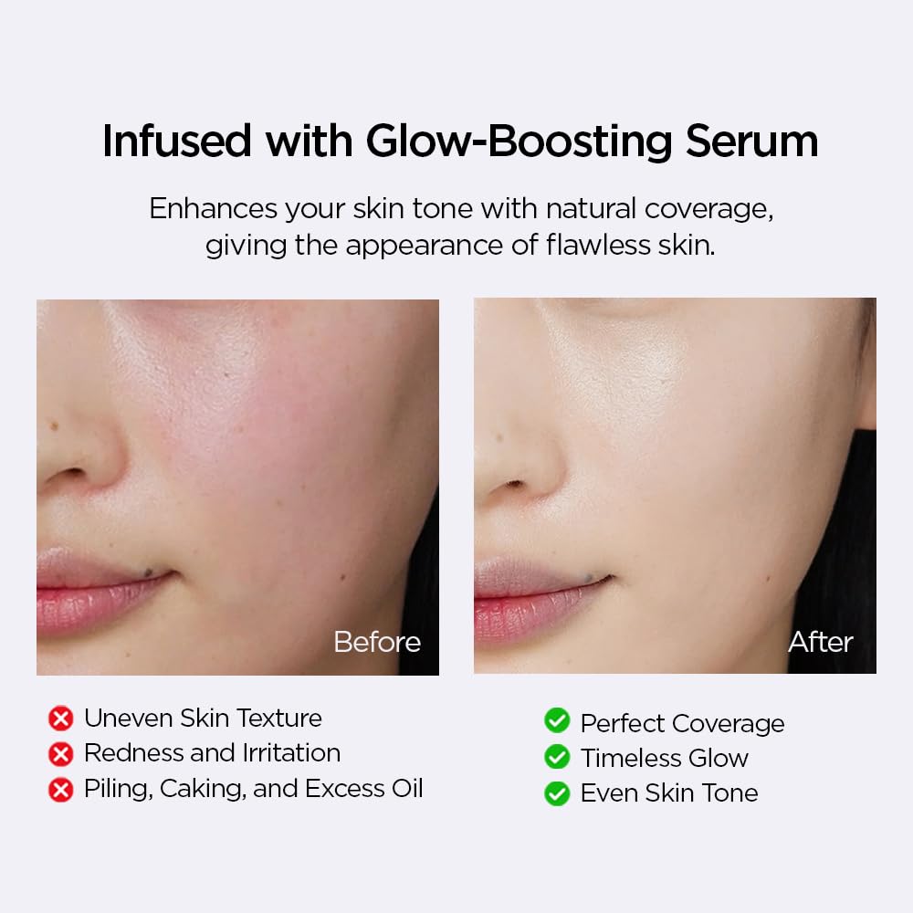 Skin Nuder Cushion | Korean Makeup, Refill Included, SPF 50 (21 Medium)