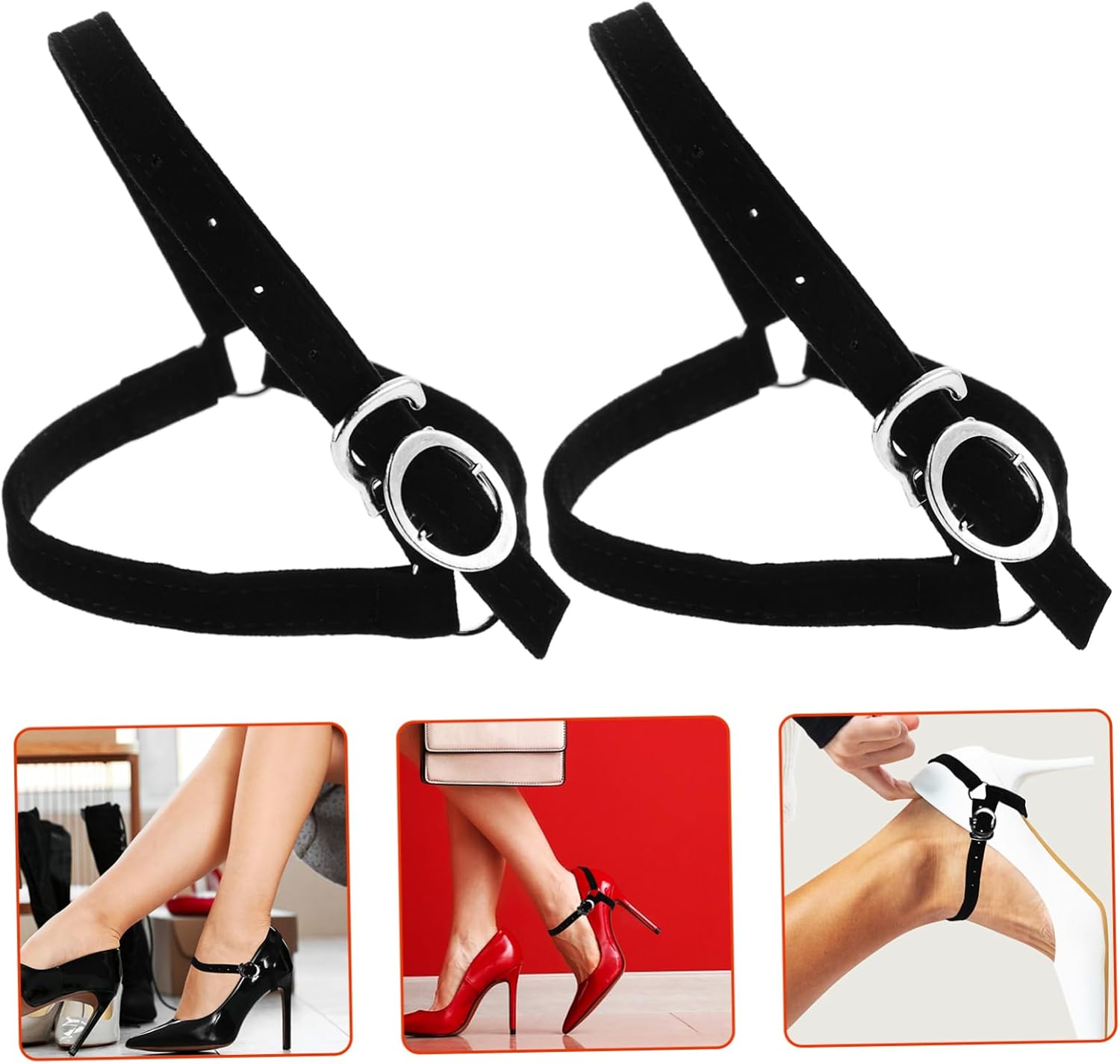1pair Detachable High Heels Ankle Straps - Shoe Straps for Women Easy to Clean and Replace for Loose High Heels Design