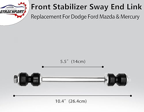 Miniatura 5 de Enlace final del estabilizador de barra estabilizadora delantera, 2 piezas, reemplazo para Dodge Ram 1994-2011 1500 2500 3500 Ford Explorer Ranger