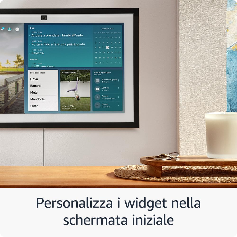 Amazon Echo Show 15 | Schermo intelligente Full HD da 15,6” con Alexa, Fire TV integrata e telecomando vocale Alexa