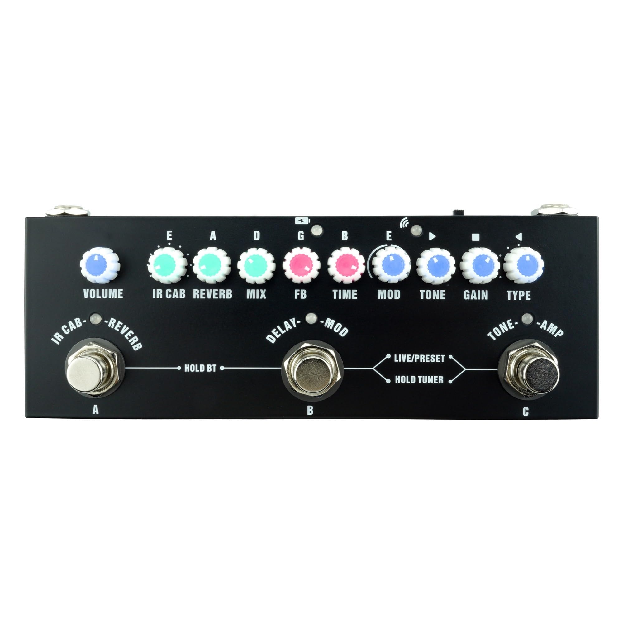 efekty gitarowe Guitar Effector Rechargeable Monoblock Black Combo Effect Portable Do Akcesoriów Do Gitar Elektrycznych