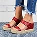 Wedge Sandals for Women 2026 Dressy Platform Sandals Women Casual Wide Arch Support Comfortable Fashion Mid Heels Open Toe Boho Espadrilles Wedges Slip on Shoes Dressy Summer Beach Slides