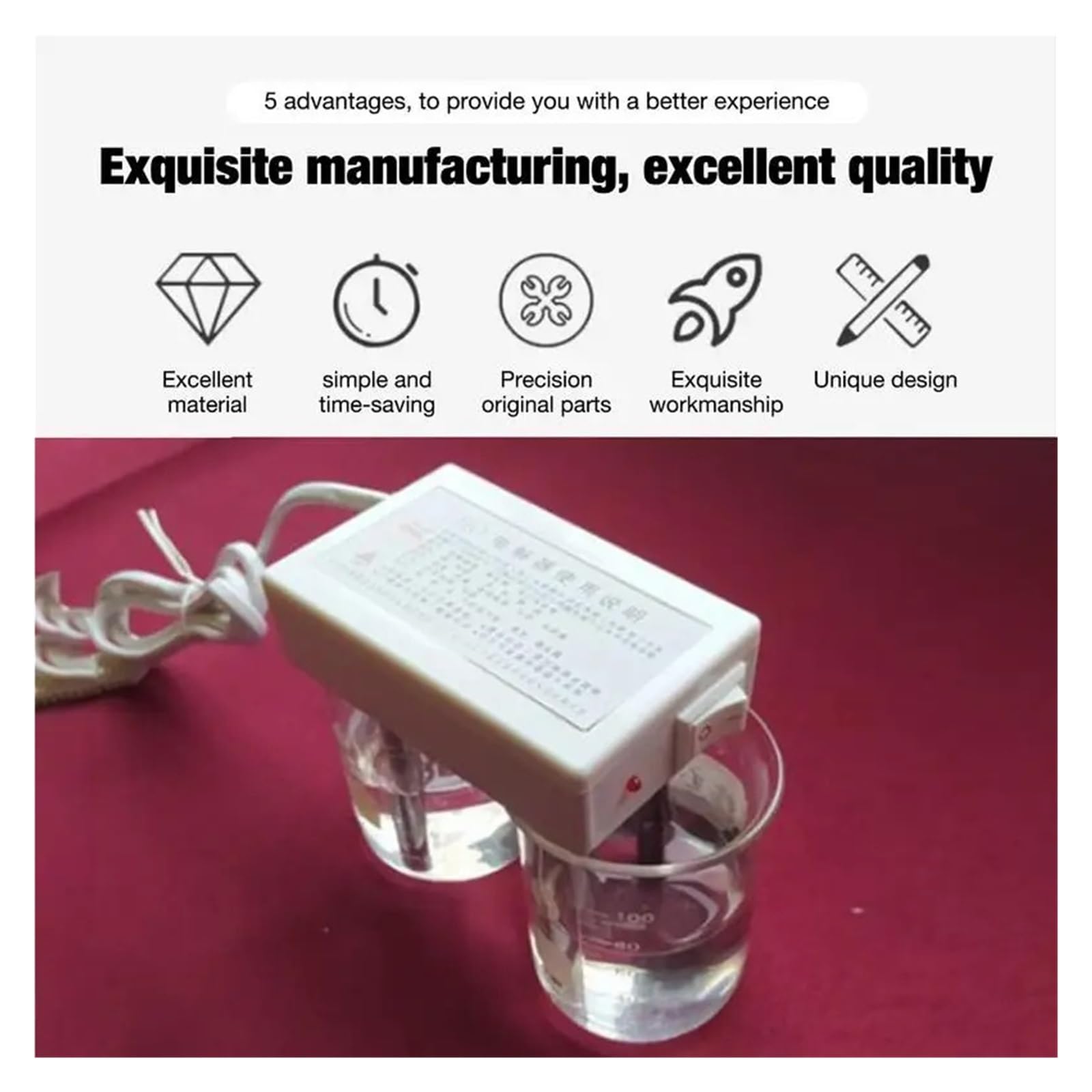 Kit De Herramientas De Prueba De Electrólisis De Agua, Detector De Calidad del Agua For El Hogar, Aplicación Ligera Y Amplia