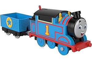 Thomas & Friends Motorized Railway Battery-Powered Thomas Train Engine with Cargo