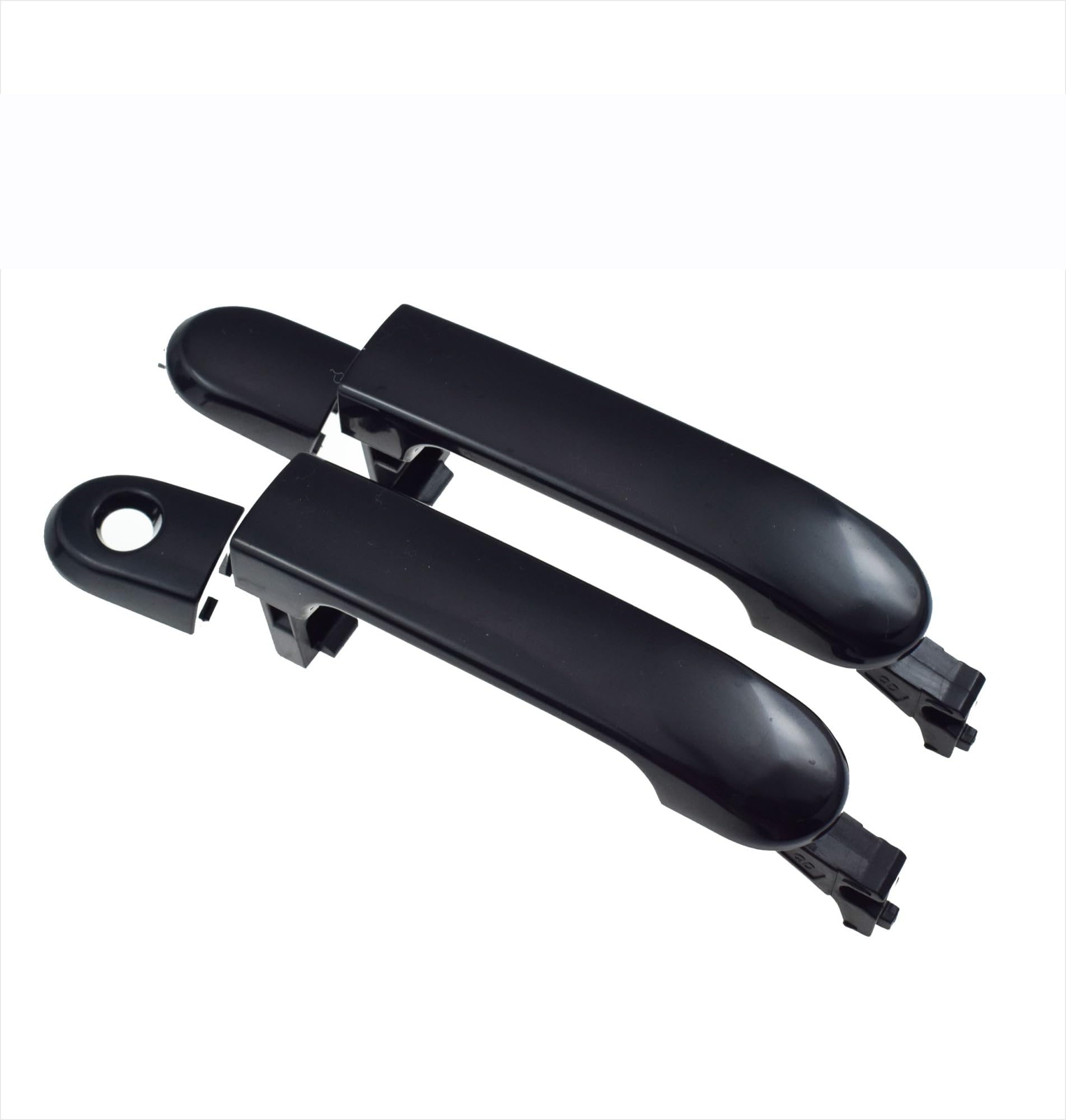 Hufagyg 2 Pcs Front Lh Rh Black Outside Car Door Handle For Nissan