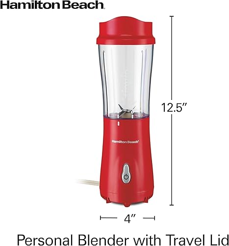 Miniatura 9 de Hamilton Beach - Batidora personal con taza de viaje de 14 onzas con tapa