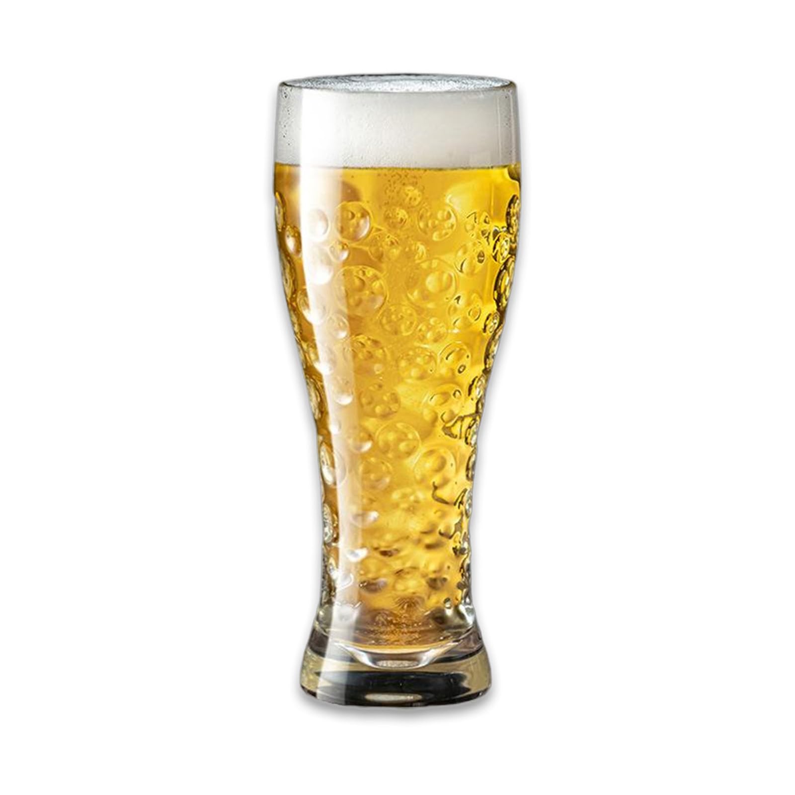 350ml Pint Glasses, Thick Crystal Clear Beer Glasses with Ice Flower Etch, Freezable & Durable for Craft Beer, Cocktails, Home Bar, Pub, Parties, Gift for Men(B 350ml 1pc)