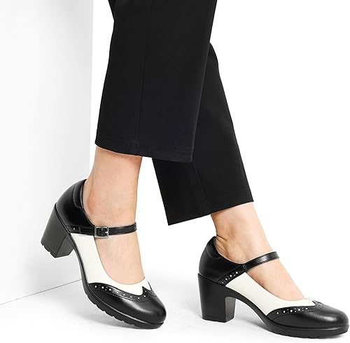 Miniatura 8 de DREAM PAIRS Zapatos de vestir Oxfords Mary Jane para mujer