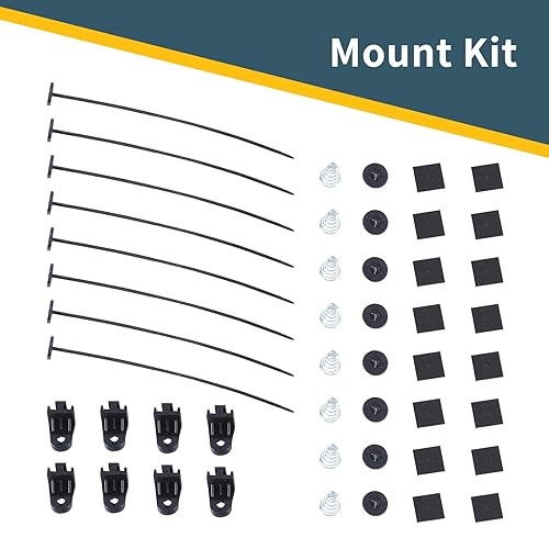 Vista 47 de Juego de 2 radiadores eléctricos de 12 V 80 W, ventilador delgado universal de 7 pulgadas, color negro, 12 V, 80 W