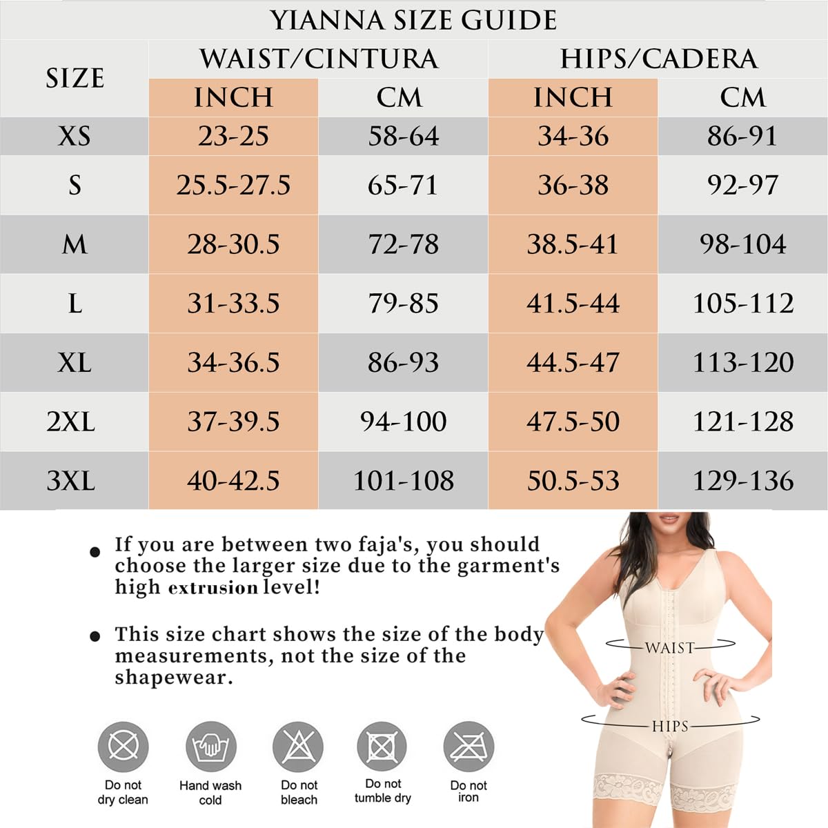 YIANNA Fajas Colombianas Reductoras Mujer Shapewear Body Moldeador Invisible