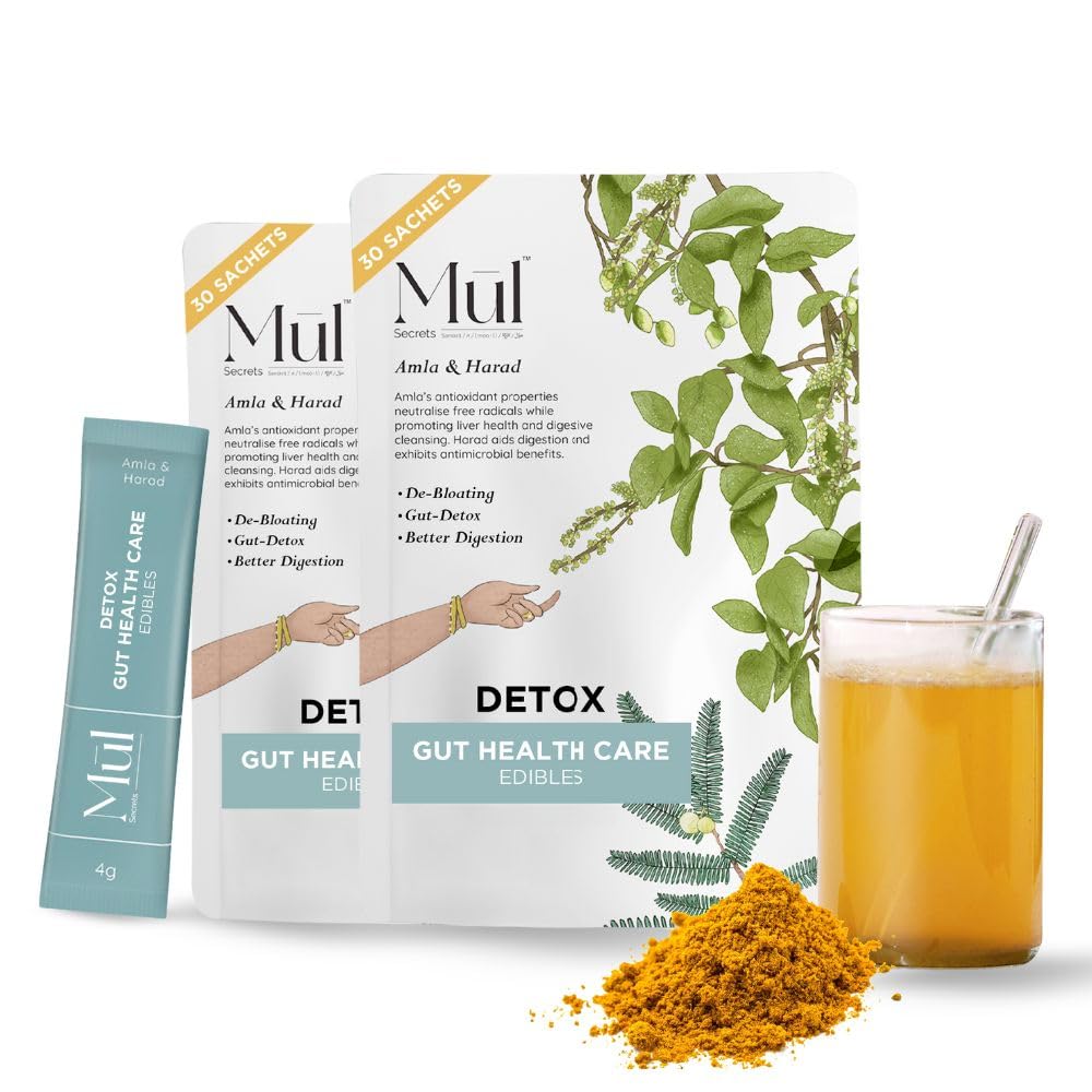 Mul Secrets Detox Gut Health Supplement - 270 Gm, Ayurvedic Drink, Amla, Vitamin A, C, E, Relieves Acidity, Constipation & Bloating, No Preservatives, No Added Sugar (30 Sachets, Pack Of 2) (B0DHSBPGJV) Amazon Price History, Amazon Price Tracker