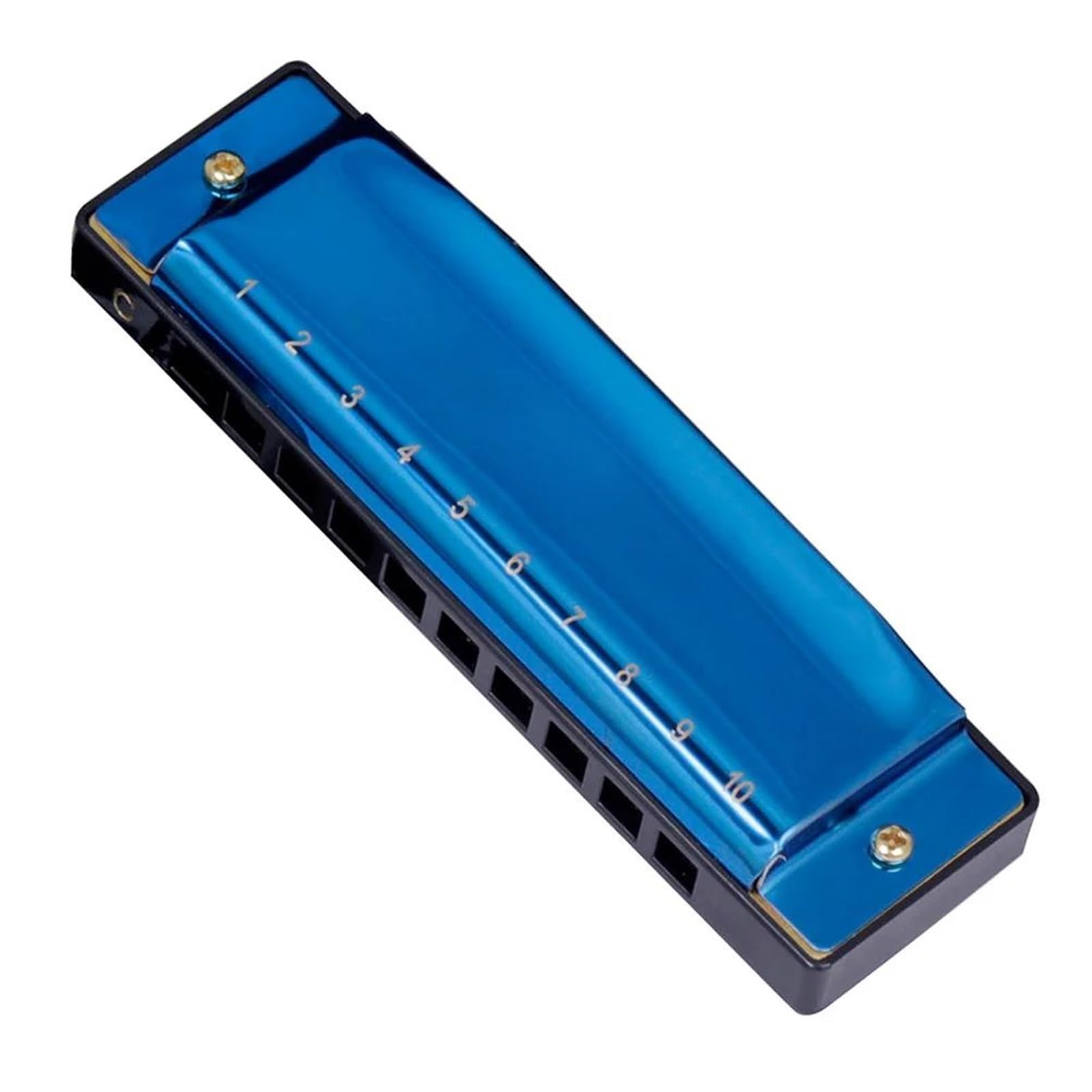 Armonica Armonica Blues Professionale A 10 Fori E 20 Toni Costruzione In Resina Resistente E Rame