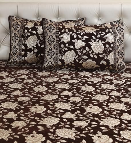 Image of Luxury Velvet Bedsheet |King Size Luxury Bed Sheet | Ultra Soft, Cozy & Warm Bedding for Bedroom | Hypoallergenic & Elegant Velvet Texture