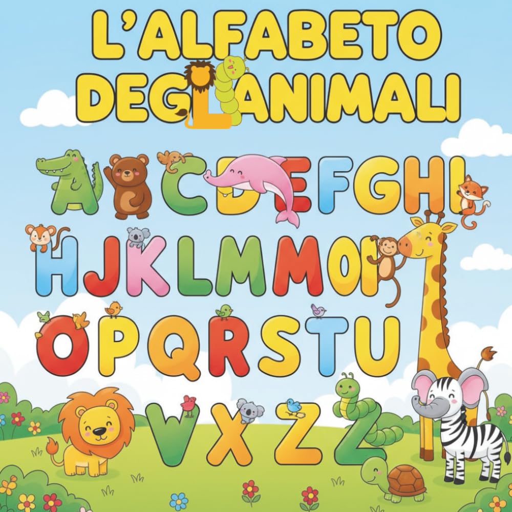 L'alfabeto degli animali: Libro da colorare per bambini