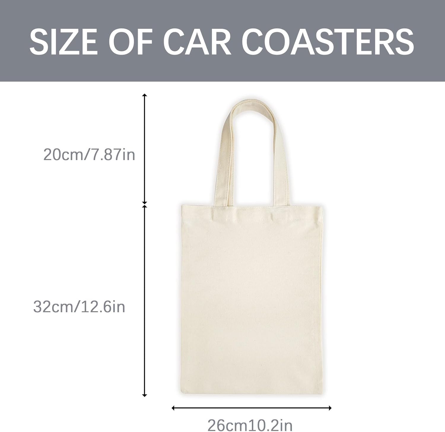 OKBA 10PCS10.2 * 12.6 inch Sublimation mini tote bag kids tote bag reusable tote bags Blank Canvas Tote Bags small tote bags for kids DIY - Image 4