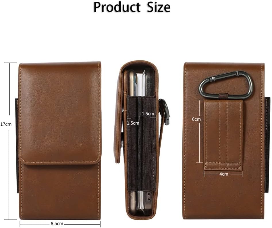 Pouch Leather Wallet Mobile Phone Belt Clip Case Travel Men Waist Bag Holster